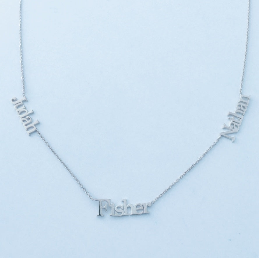 Collier personnalisable Trois signature